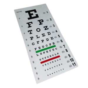 Tabla de optotipo E-snellen